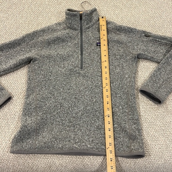 Patagonia Gray Zip Up Sweater with High Collar size small - Picture 8 of 8